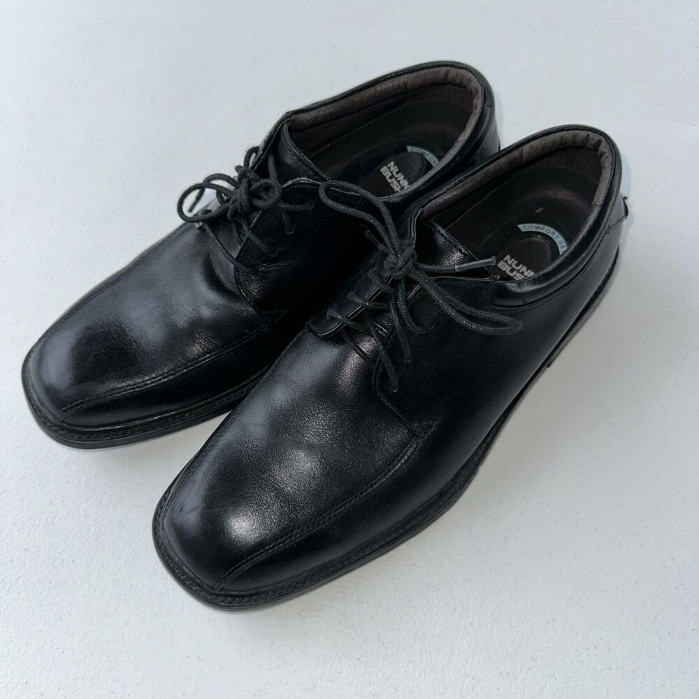 Nunn Bush Marcell Black leather Bicycle Toe Oxford Dress Shoes 83364-01 Men’s 8M